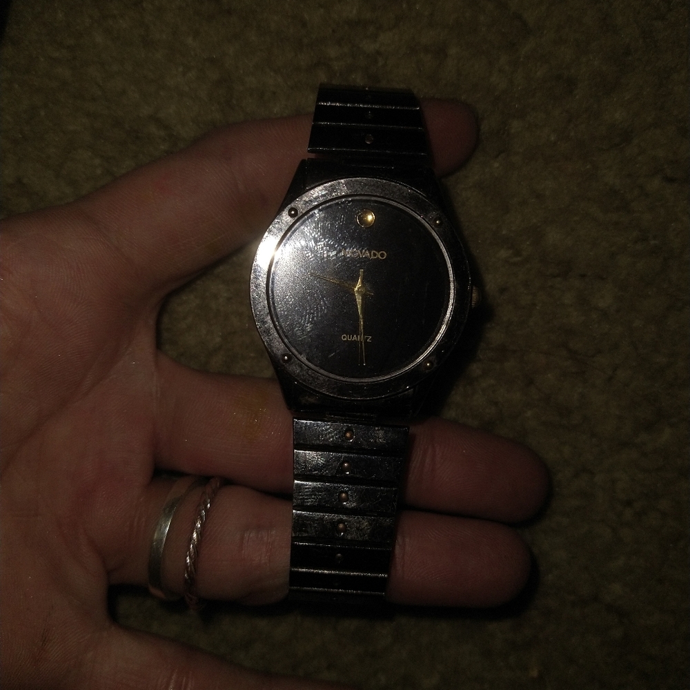 One of a kind Mavado men's watch dark chocolate